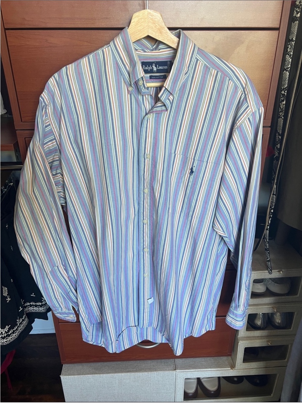 Vintage Ralph Lauren striped button down shirt
